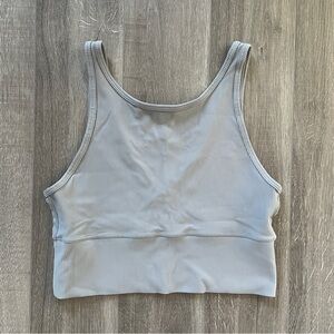 Lululemon Power Pivot Ribbed Tank in Rhino Grey